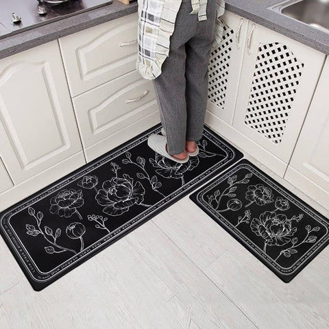 ROTTOGOON kitchen mat set 2 – close-up PVC material, durable and easy to wipe.