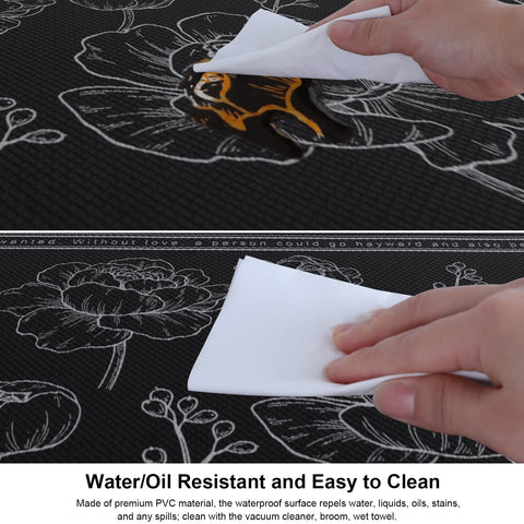 ROTTOGOON kitchen mat set 2 – waterproof surface protects floors from spills.