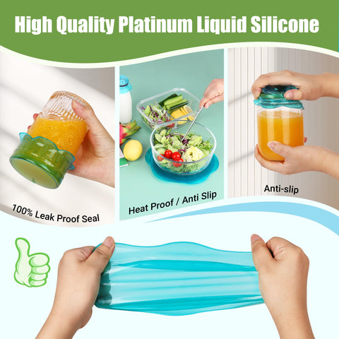 ROTTOGOON lids offer non-slip grip and can double as jar openers.