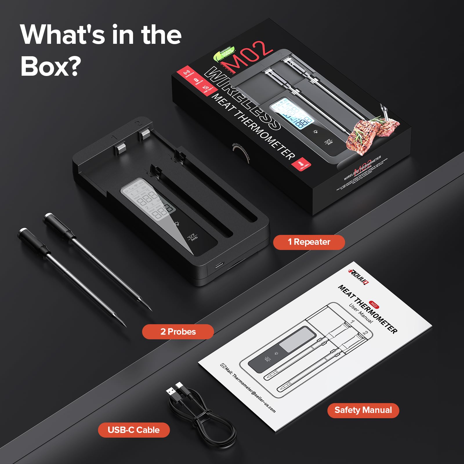 ROUUO packaging with included accessories ready for immediate use.