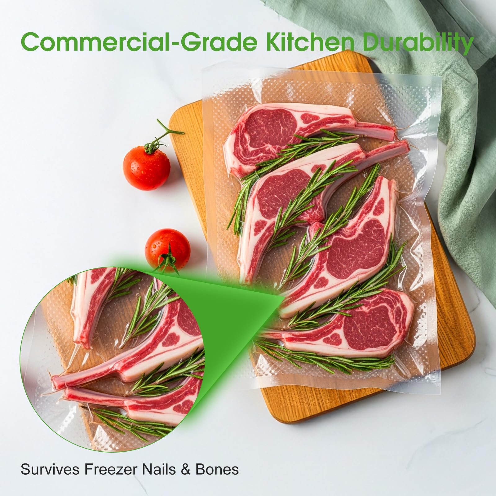 ROUUO universal compatibility works with any vacuum sealer.