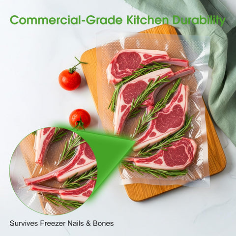 ROUUO universal compatibility works with any vacuum sealer.