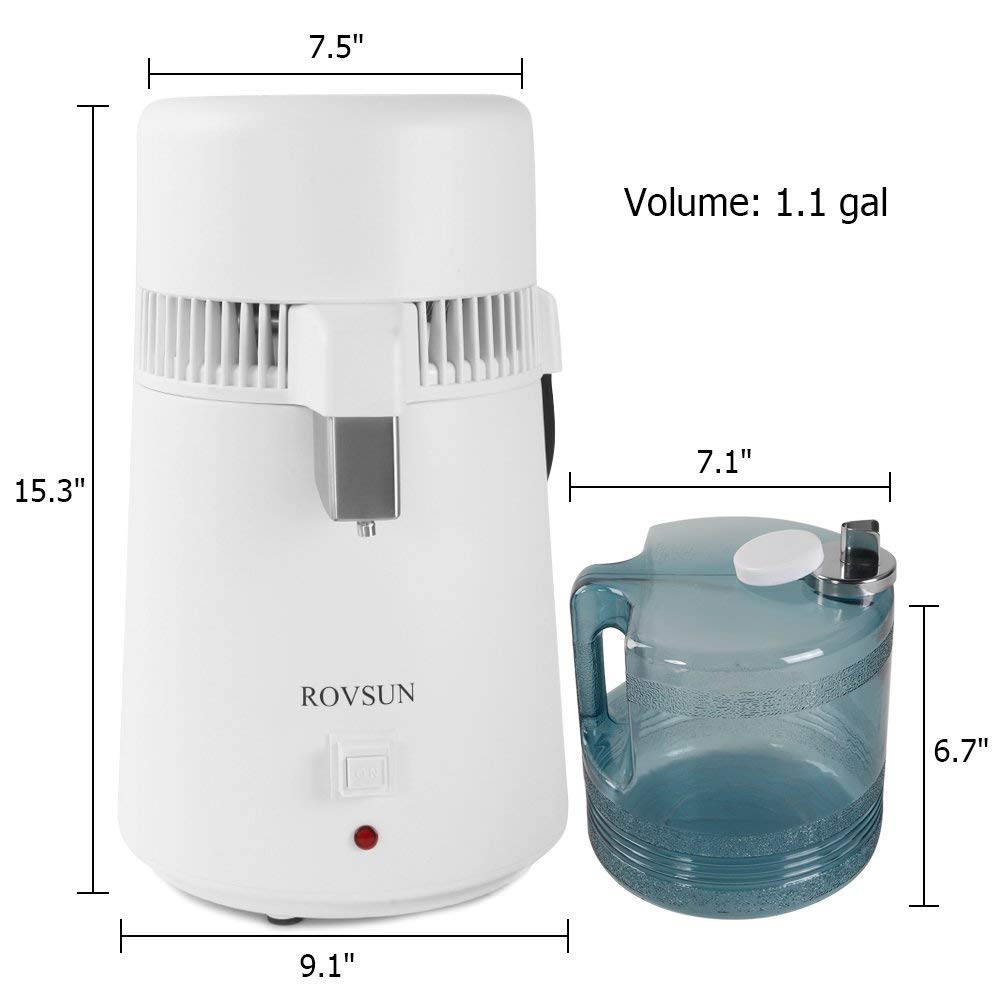 ROVSUN distiller 750W heater for efficient distillation