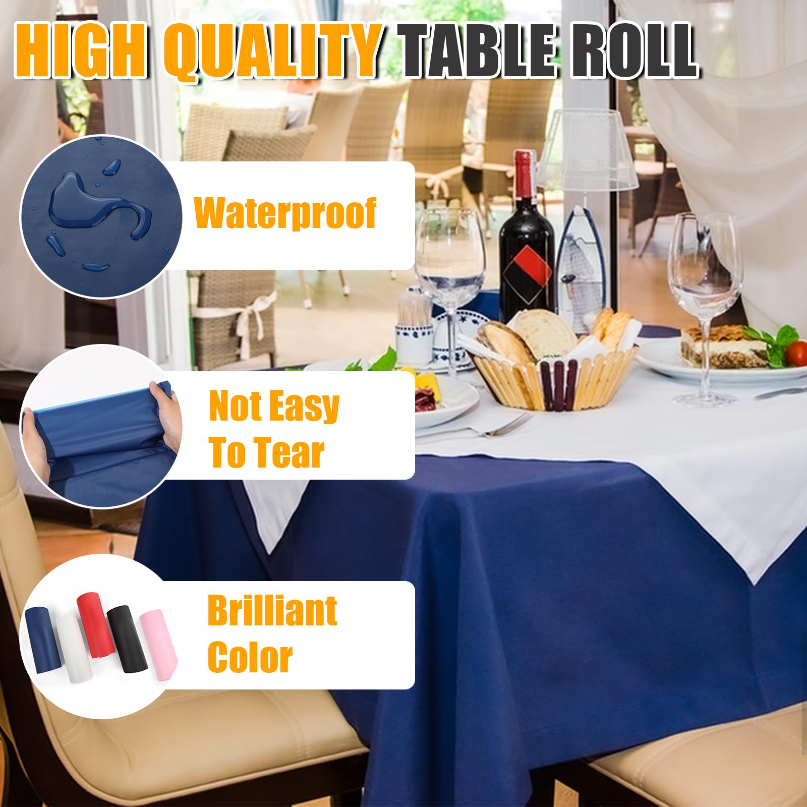 RowinsyDD table cover unrolled to show cut-to-size capability for custom sizes.