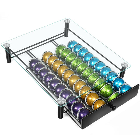 ROWISE clear glass top drawer blends modern design with easy cleaning