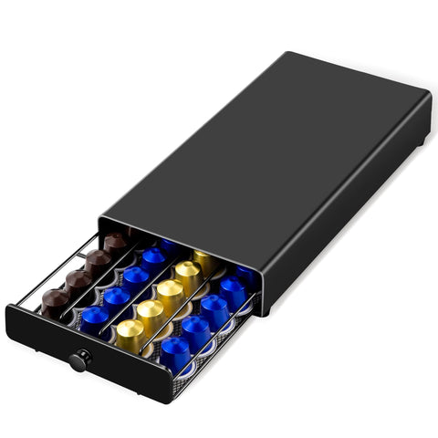 ROWISE coffee pod drawer displaying OriginalLine capsules for quick access