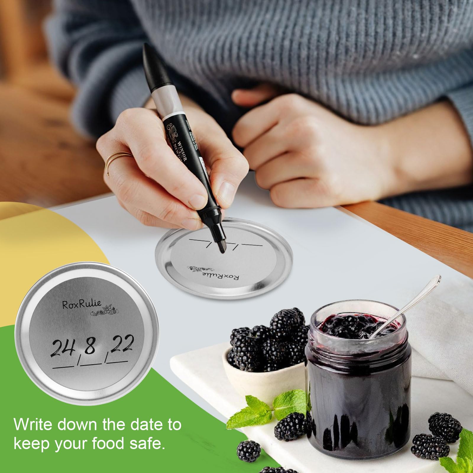 RoxRulie Ball and Kerr jars compatibility enables easy retrofitting on existing jars.