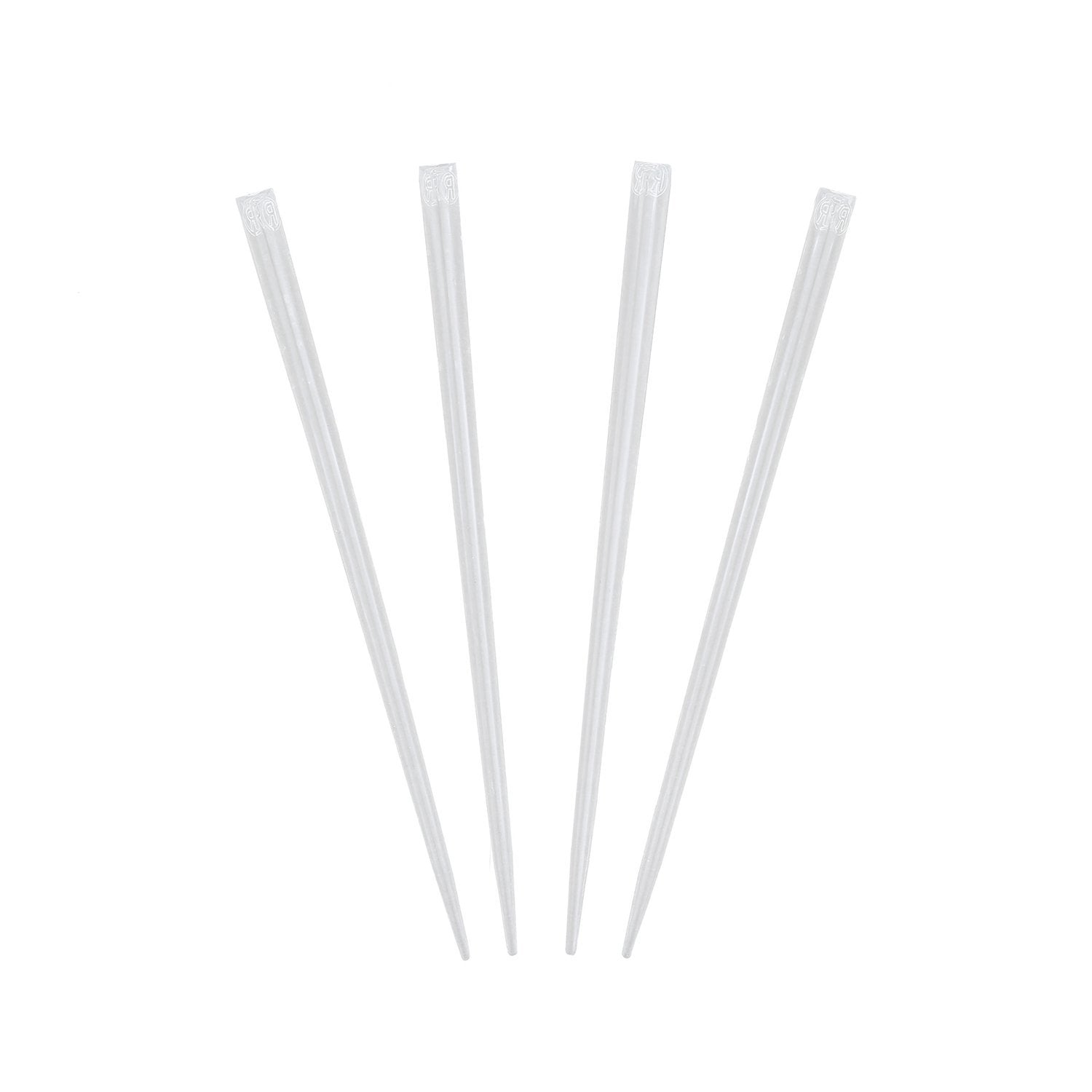 Royal 4 inch clear prism pick for cocktail stirring and garnish.
