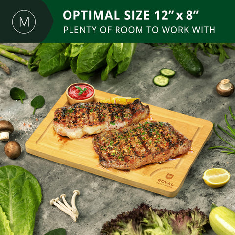 ROYAL CRAFT WOOD reversible cutting board design for dual tasks