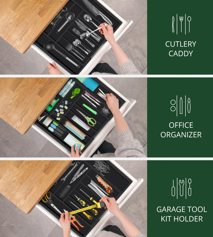 ROYAL CRAFT WOOD versatile organizer for kitchen, office or jewelry