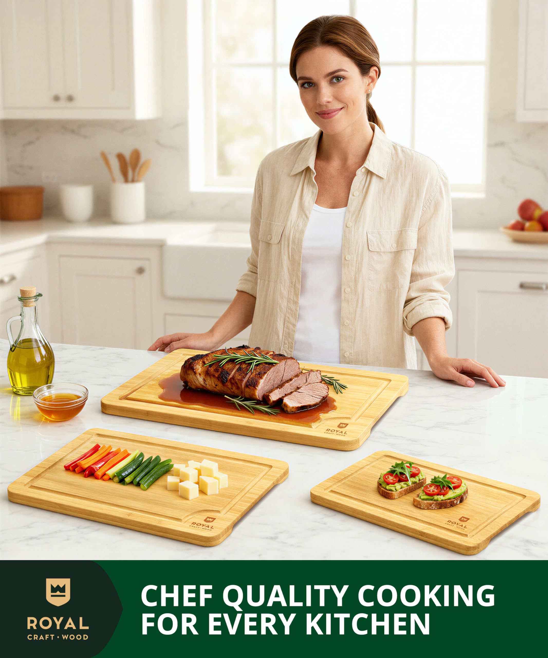 ROYAL CRAFT WOOD serving board ideal for elegant charcuterie