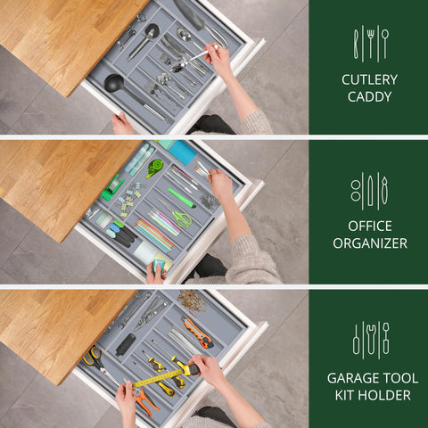 ROYAL CRAFT WOOD clutter-free drawer organization for spices, pens, or cosmetics