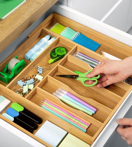 ROYAL CRAFT WOOD eco-friendly organizer adds tidy storage to any room.