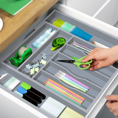 ROYAL CRAFT WOOD multi-purpose organizer for office or vanity drawers
