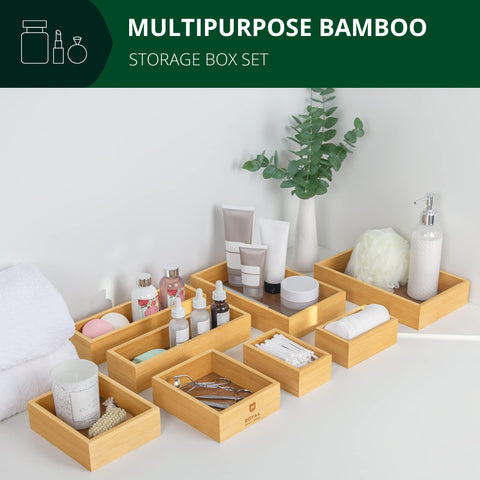 ROYAL CRAFT WOOD small-item drawers simplify cluttered spaces