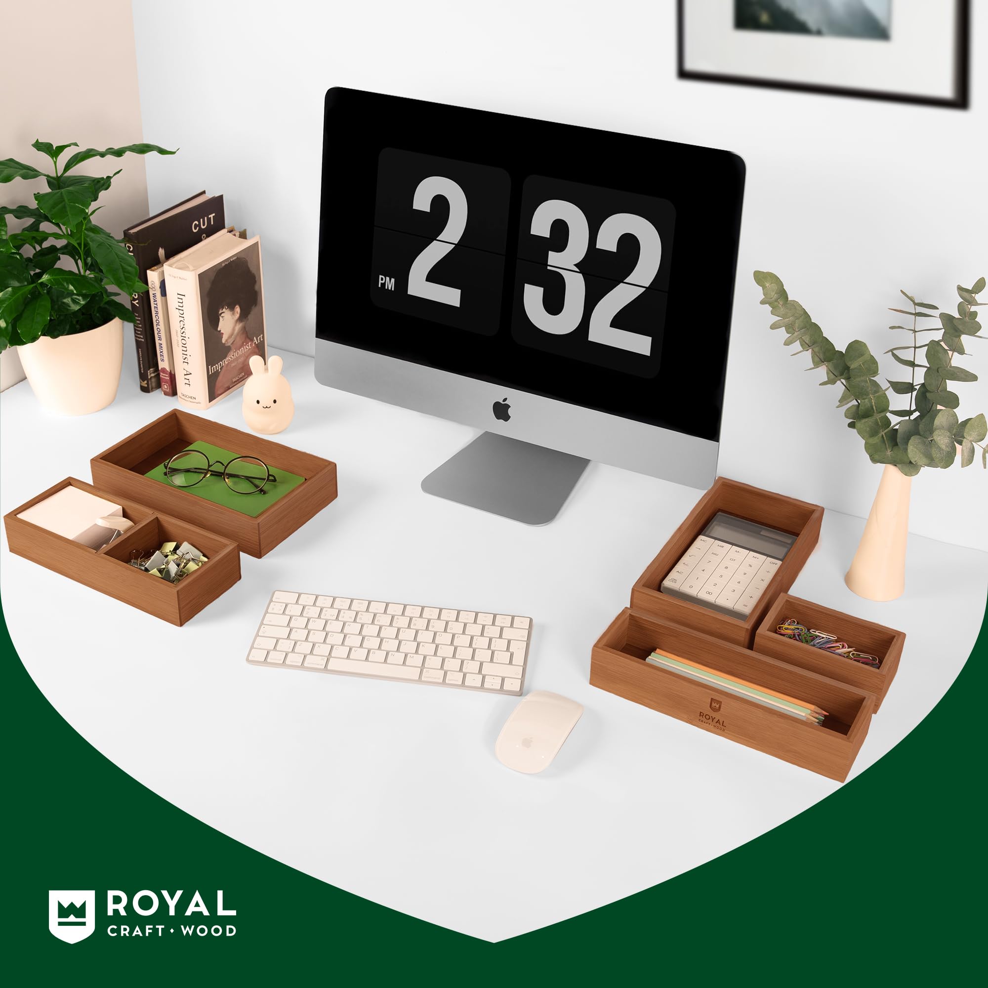ROYAL CRAFT WOOD versatile note dispenser suitable for home, office, or classroom.