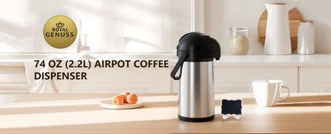Royal Genuss versatile dispenser suitable for offices, parties, and camping