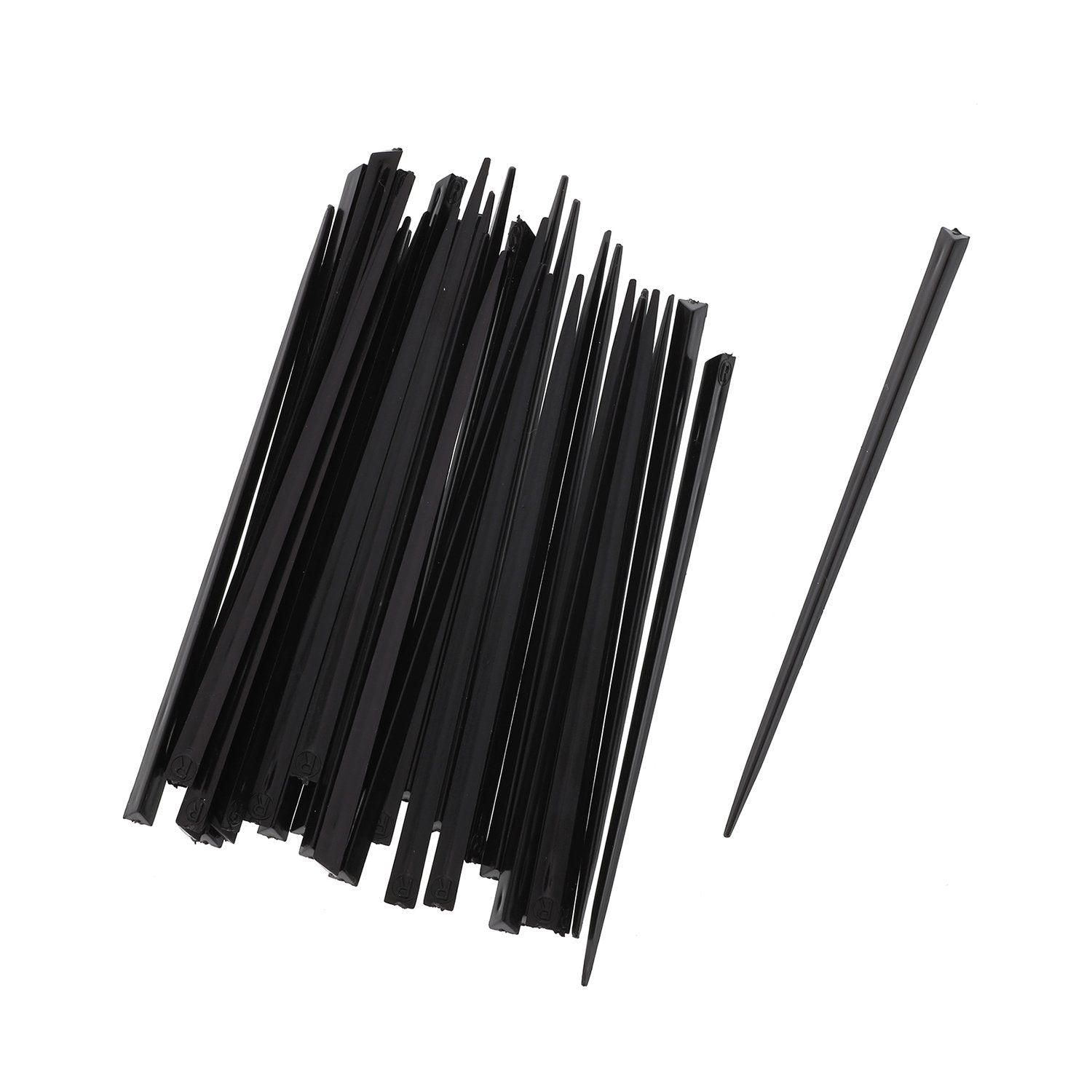 Royal Prism Pick 4-inch black ideal for olives and cocktail garnishes.