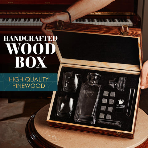 Royal Reserve handmade wooden gift box, perfect for gifting on special occasions.
