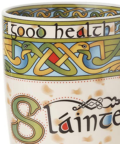 Royal Tara Irish Weave Mug showcasing Celtic spirals for refined presentation