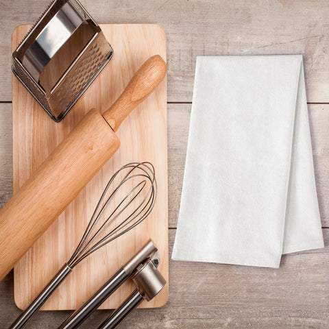 ROYALE LINENS flour sack towel kitchen use, perfect for drying dishes and spills.