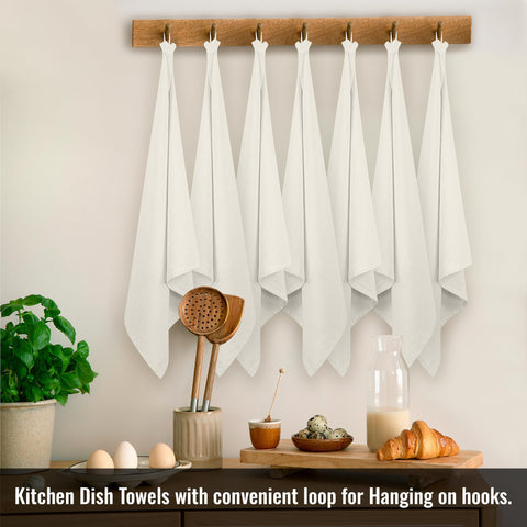 ROYALE LINENS flour sack towels eco-friendly reuse shown in washing machine