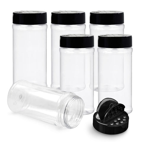 RoyalHouse 6-pack spice jars bulk set for organized kitchen storage.