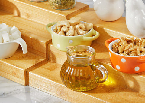 RoyalHouse bamboo spice rack is easy to wipe clean after use.