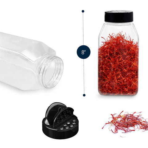 RoyalHouse clear jars provide easy visibility of spices and ingredients.