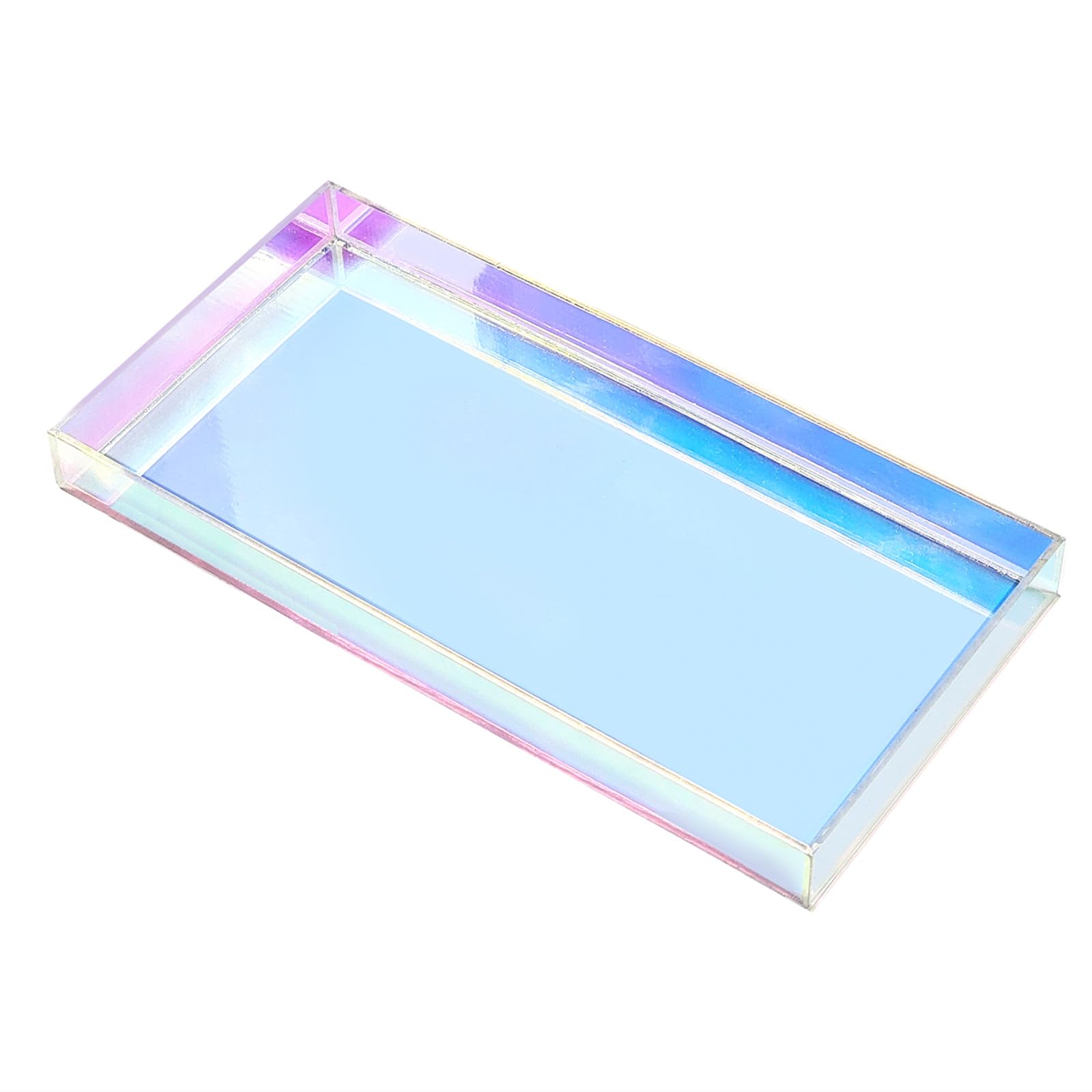 ROYALITA iridescent tray on office desk for organization and décor