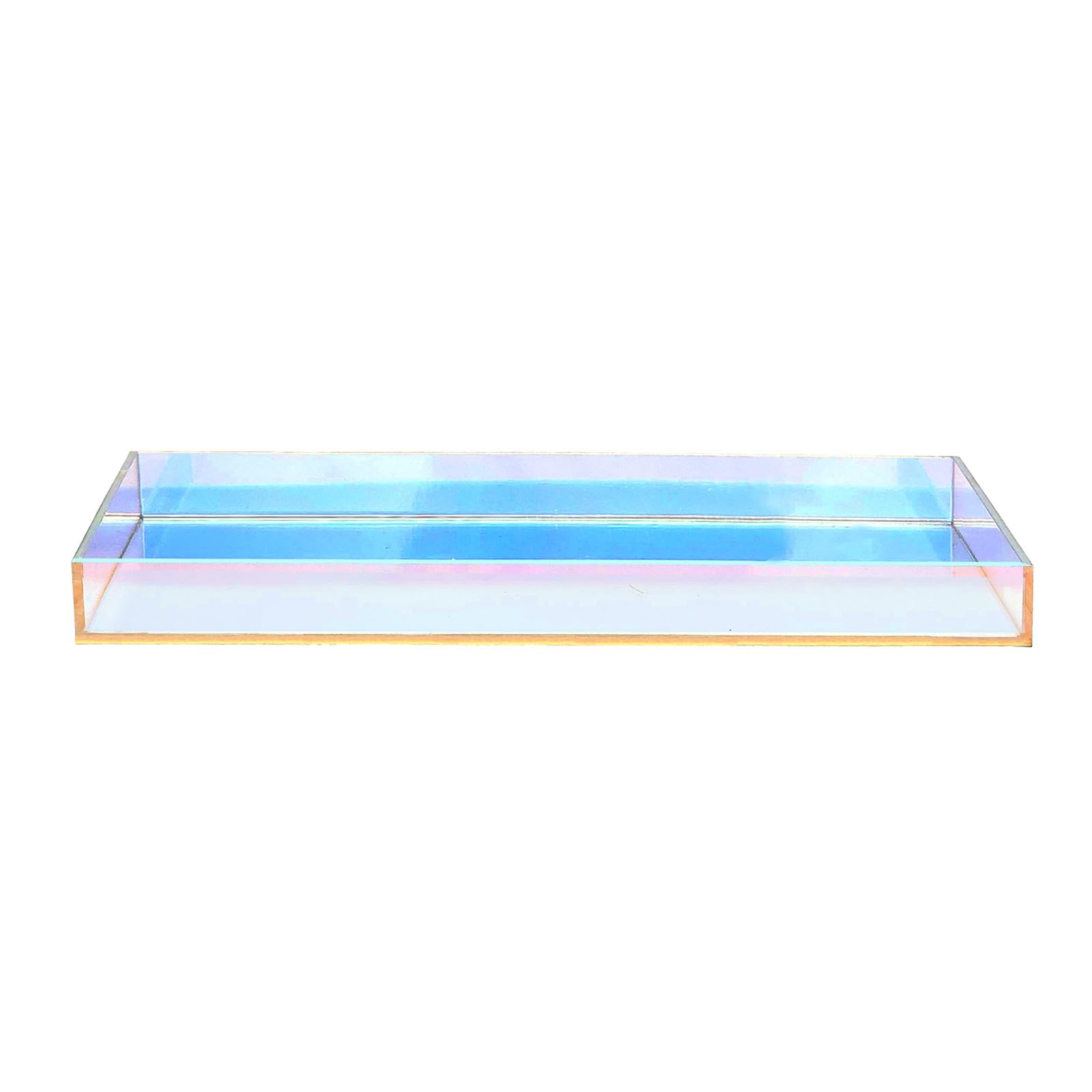 ROYALITA iridescent tray with soap dispenser and small items