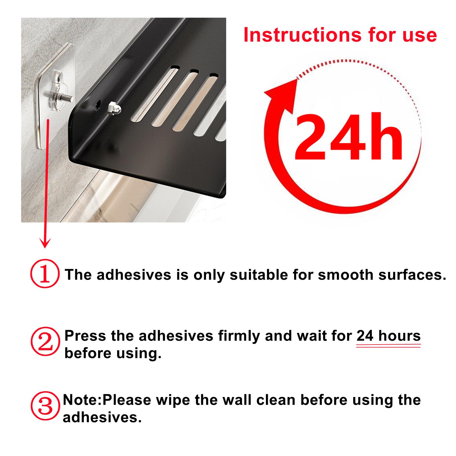 ROYALITA wall-mount option provides sturdy support on non-smooth walls.