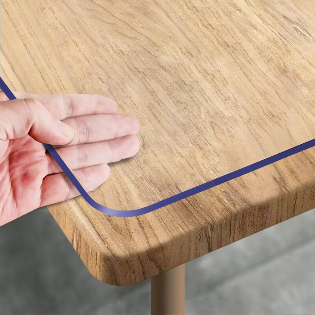 Royhom clear table cover 36x60 full view protects surfaces with transparent protection