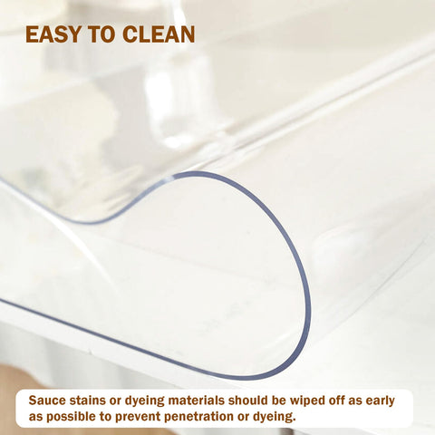 Royhom table cover cut to fit demo showing easy sizing adjustments