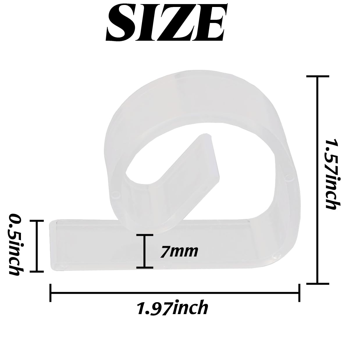 ROYHOO clip on table edge fixes cloth securely during events.