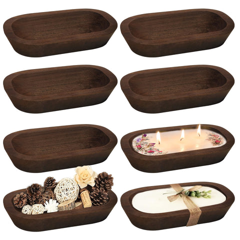 Royxen dough bowl raw wood close-up for rustic kitchen decor.