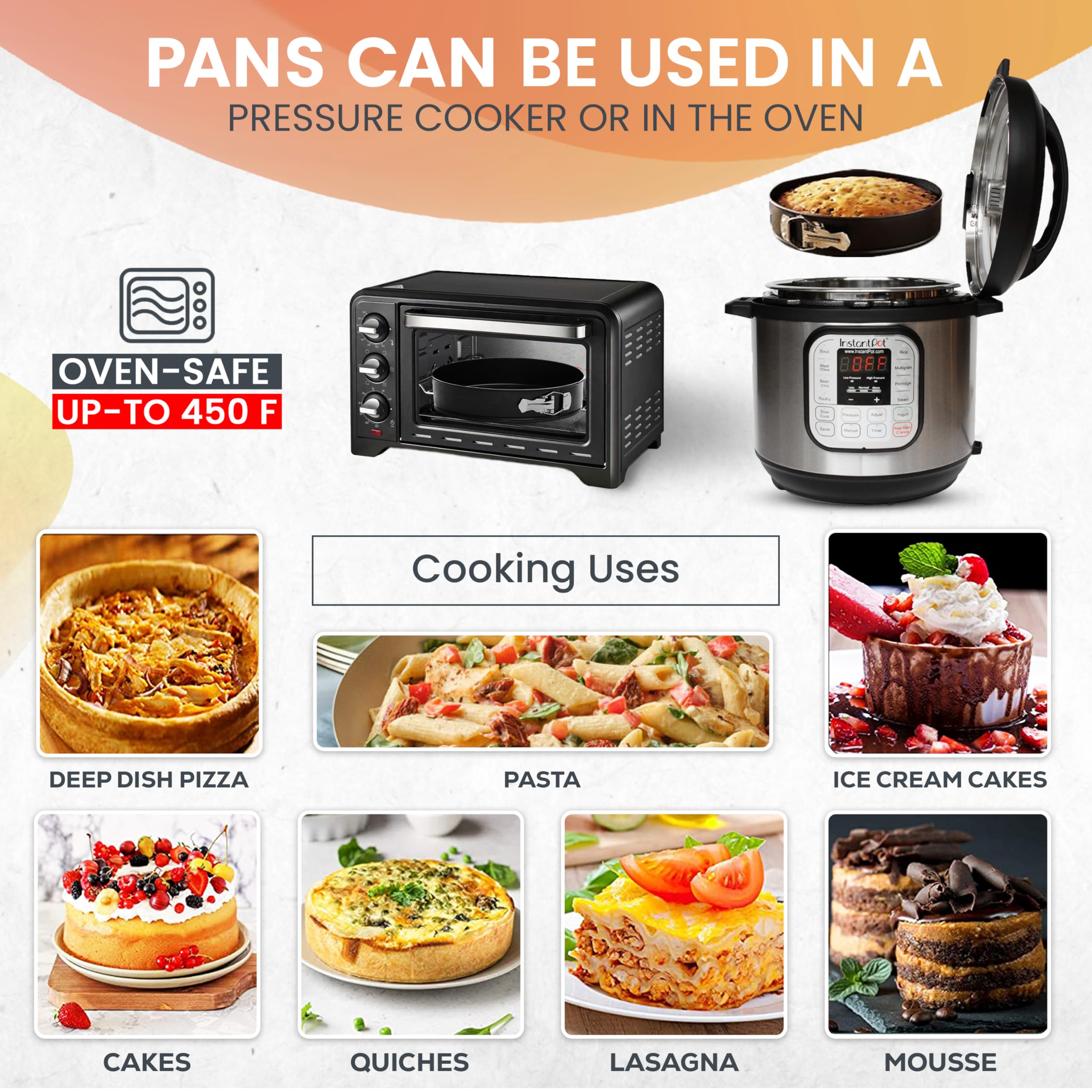 RFAQK baking kit suited for cheesecakes and layered cakes