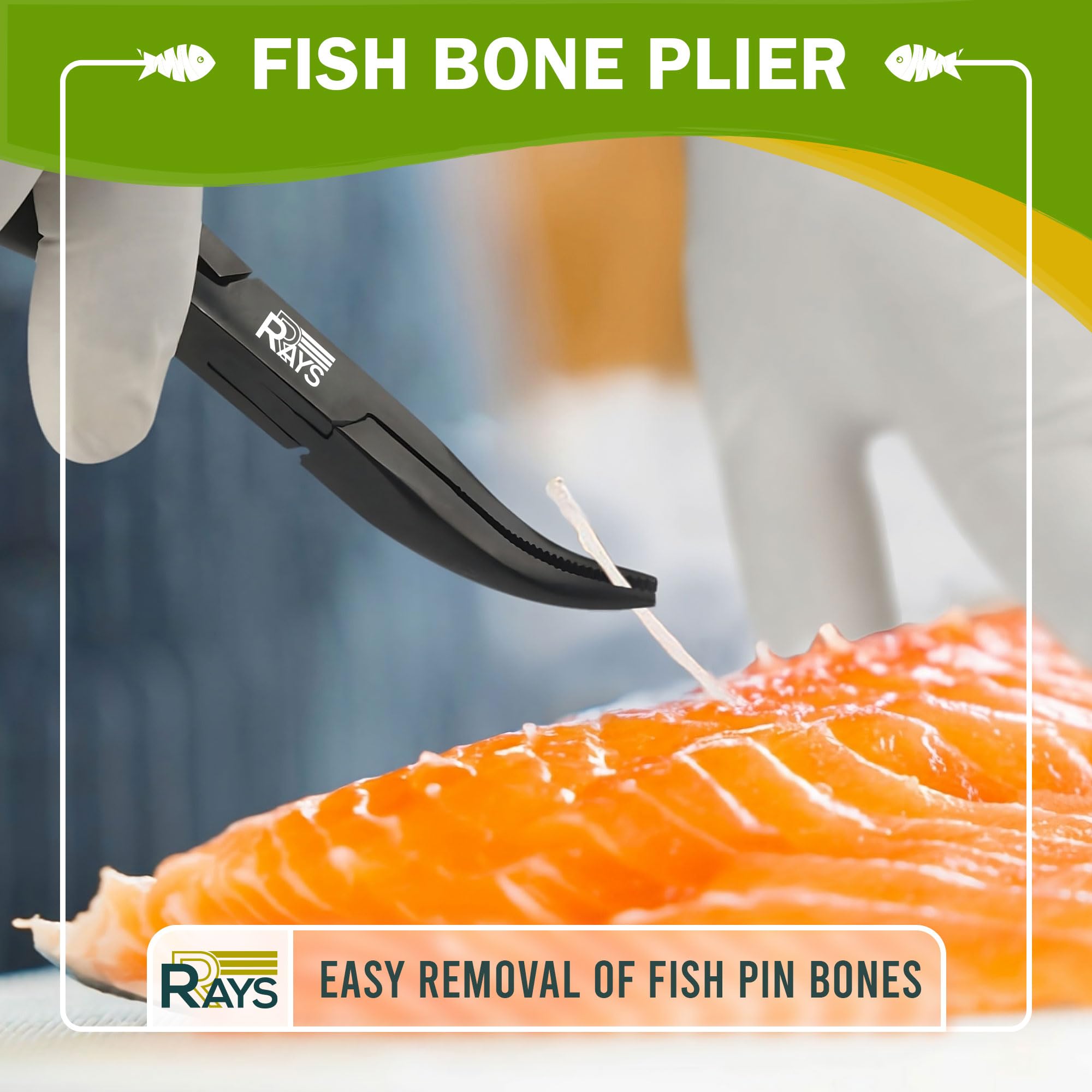 RRAYS slant-tip tweezer reaches angles to lift hidden pin bones