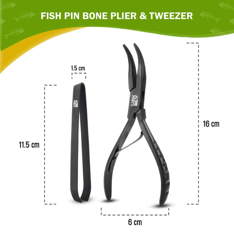 RRAYS pin bones tweezers handle tiny bones with accuracy