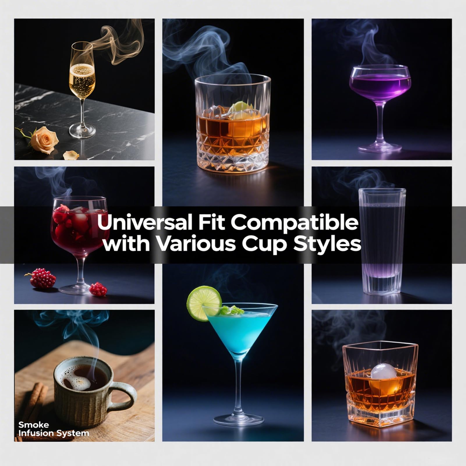 RRuimu torch-ignition system demonstrates easy activation for smoky whiskey preparations.