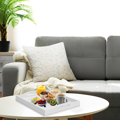 RRX serving tray keeps bathroom and kitchen essentials organized.