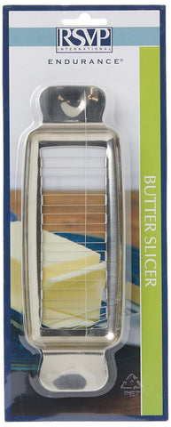 Dimensions of RSVP Endurance Butter Slicer showing 2-3/4 by 1/2 inch pats