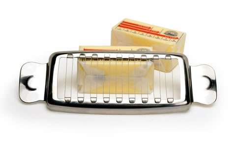Detail of 18/8 stainless steel in RSVP Endurance Butter Slicer