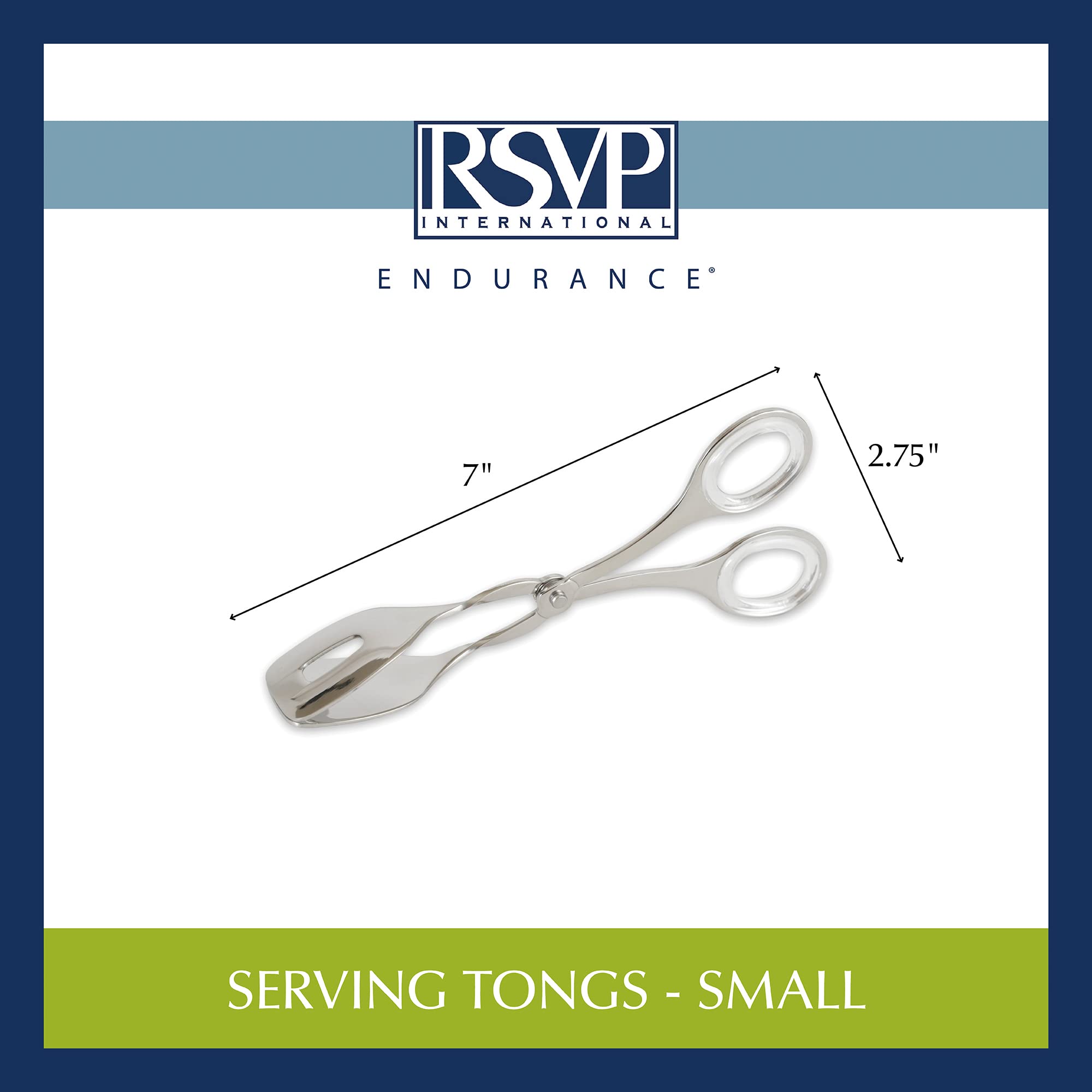 RSVP Endurance serving tongs dishwasher-safe for quick cleanup after gatherings.