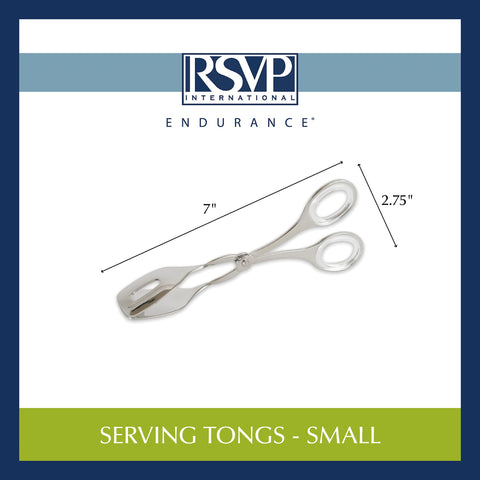 RSVP Endurance serving tongs dishwasher-safe for quick cleanup after gatherings.