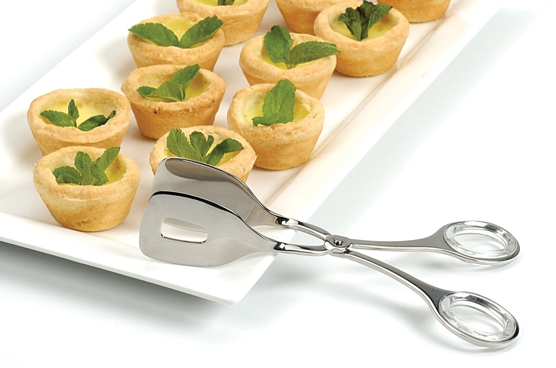 RSVP Endurance seven-inch tongs with secure grip for reliable portioning.