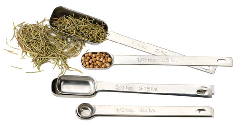 RSVP Endurance stainless steel spoons shown in a polished durable design