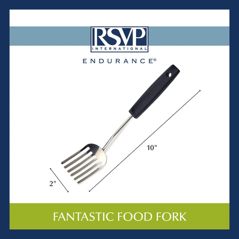 RSVP Endurance Fantastic Fork ideal for whisking and blending batters in bowls.
