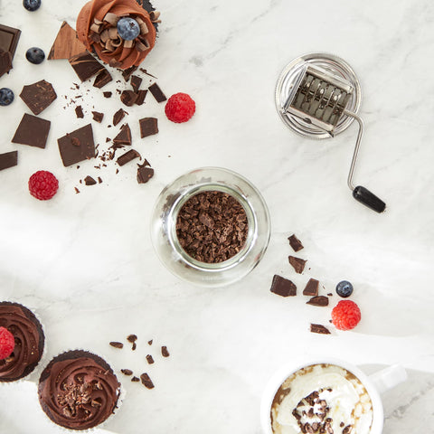 Compact vintage-inspired design of Endurance nut grinder on the counter