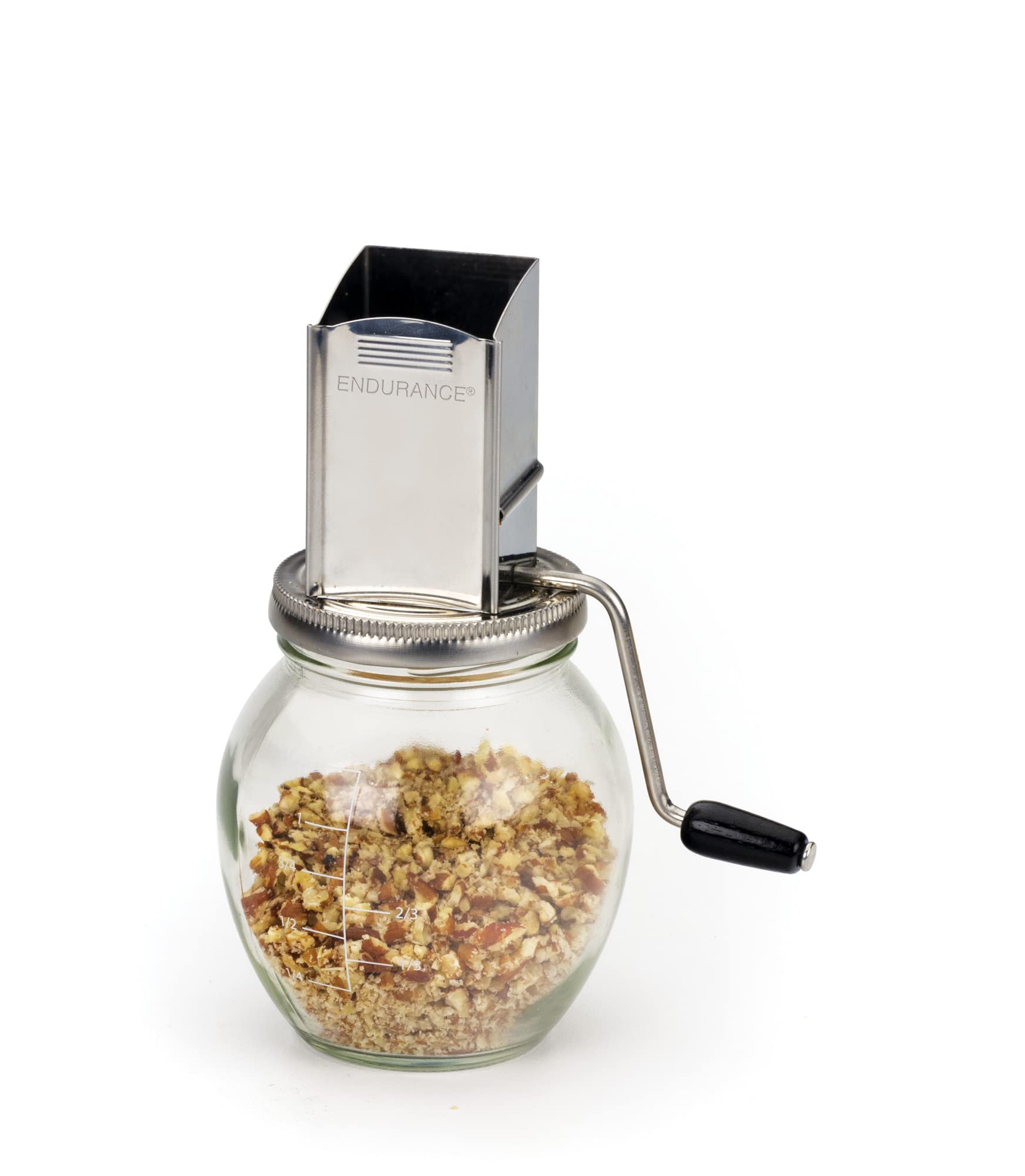 Dishwasher-safe components of Endurance nut grinder for quick cleanup